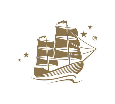 FUSI YAMA boat logo gold